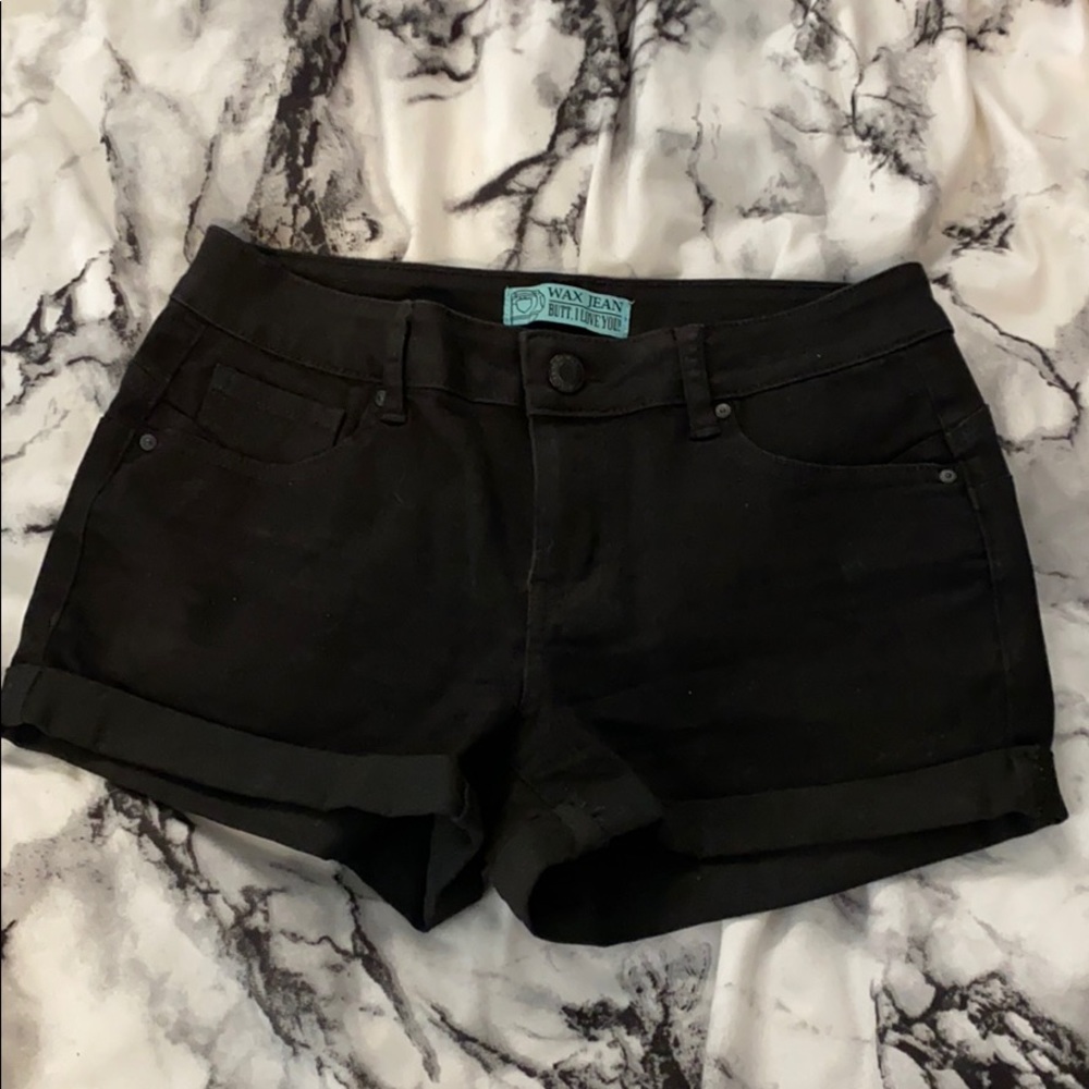 Black High Waisted Shorts